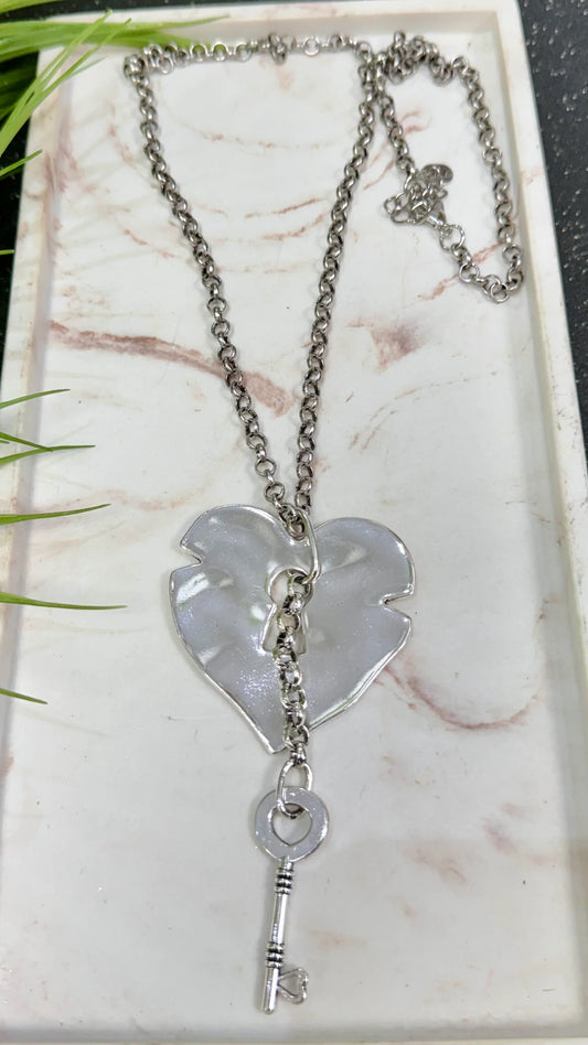 Heart & Key Necklace