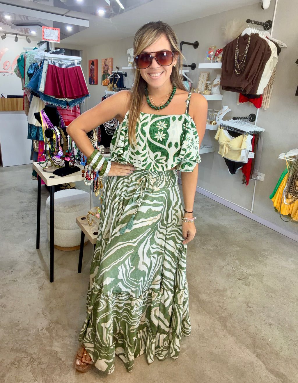 Green print set