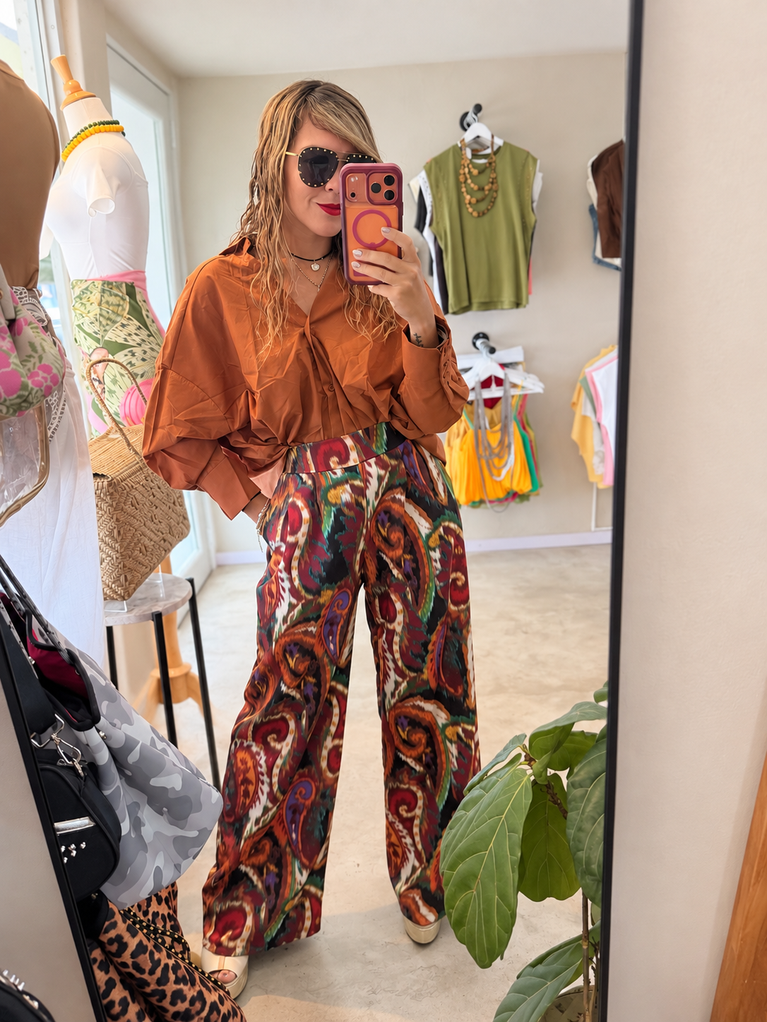 Amira print pants