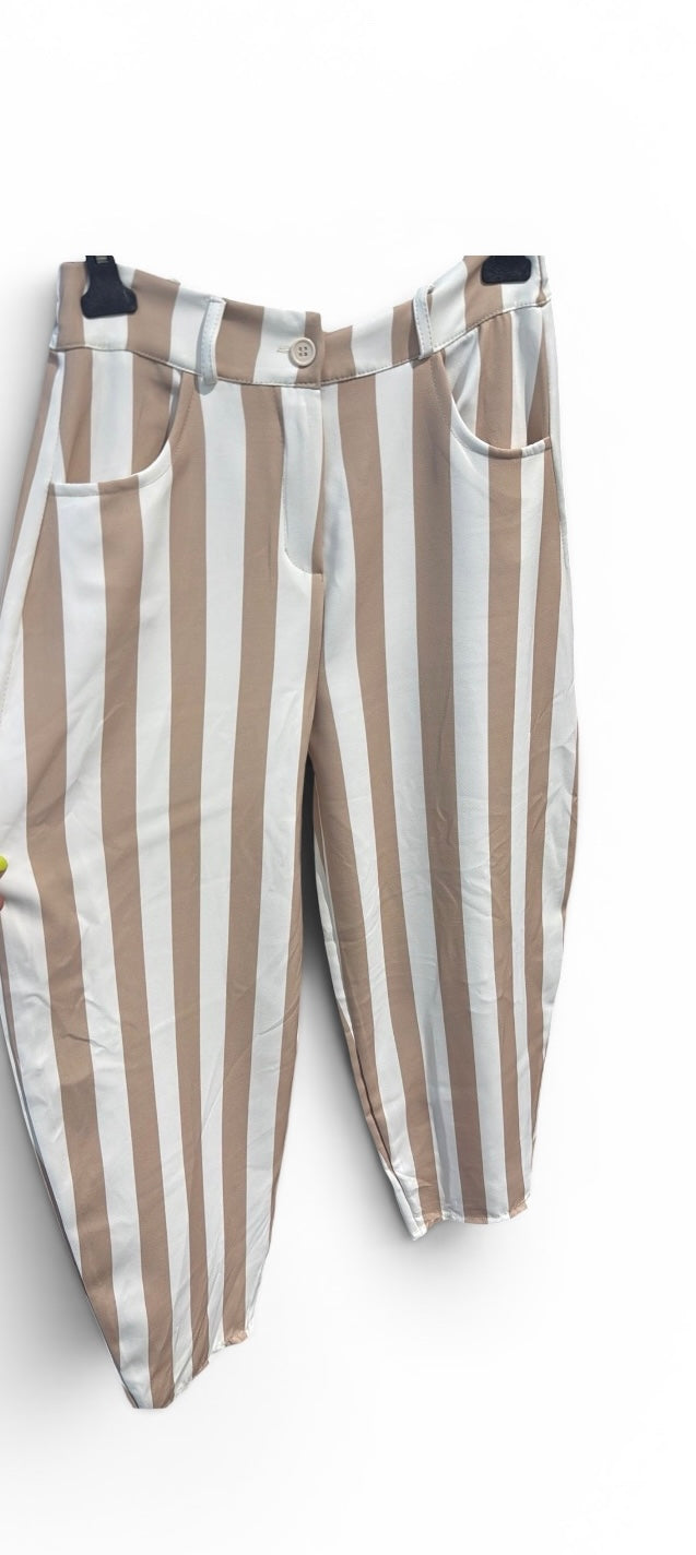 Barrel cotton pants