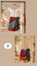 Falda corta reversible