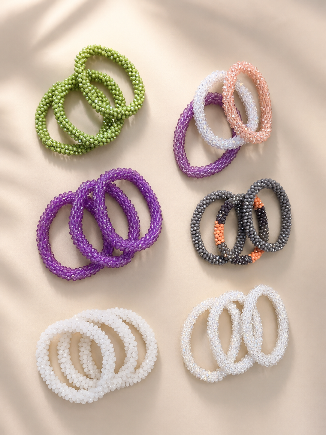 Elastic bracelet set