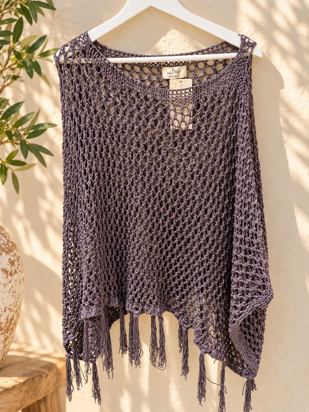Crochet plum top