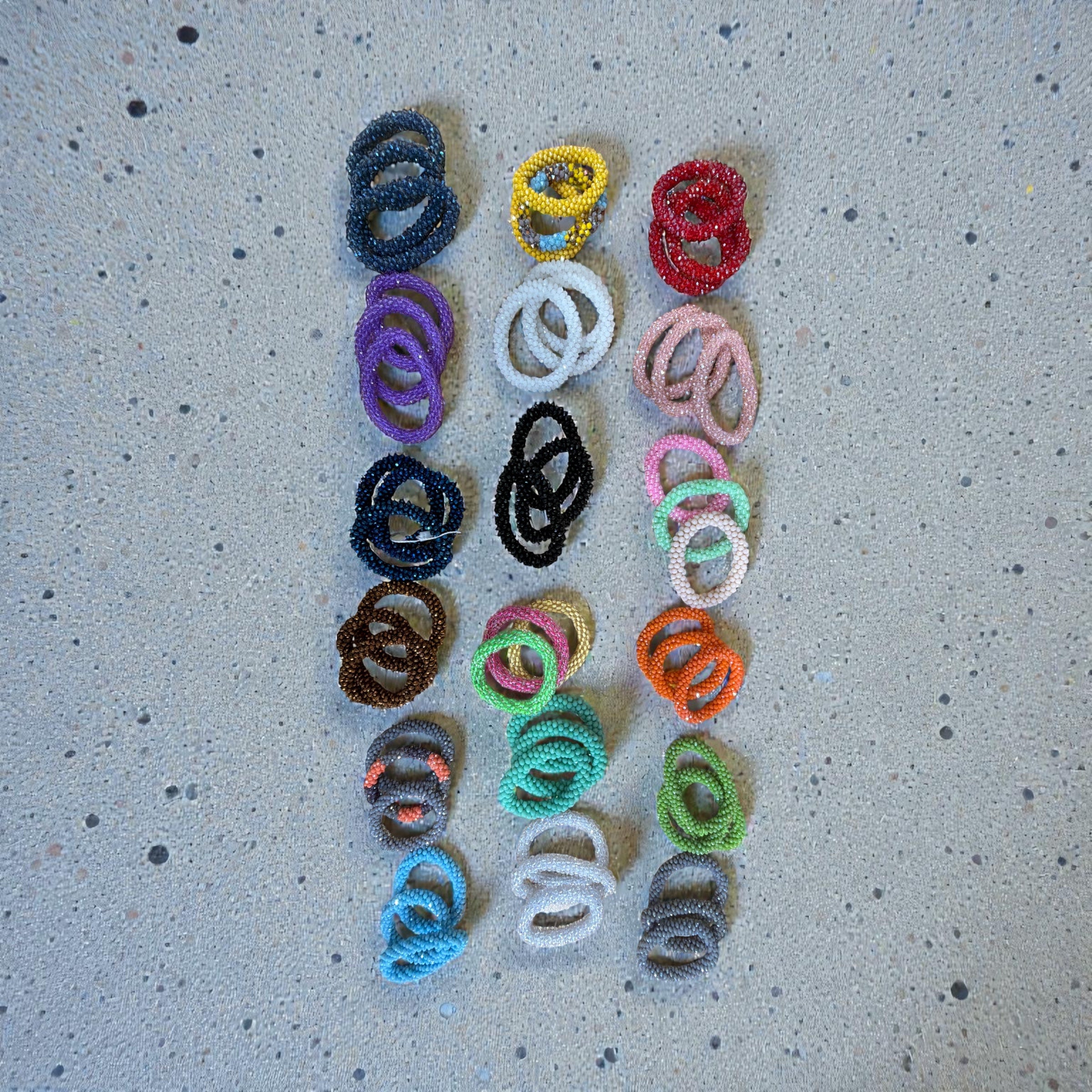 Elastic bracelet set