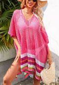 Striped knit coverups