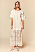 Oversized lace dress