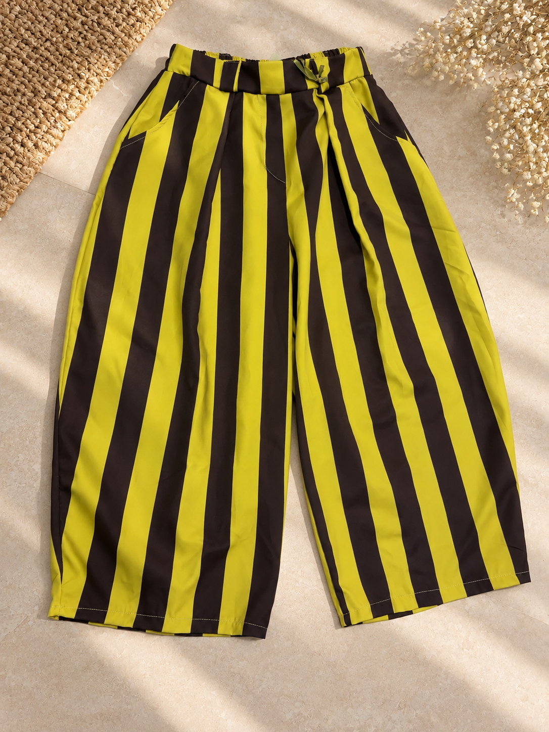Stripe balloon pant