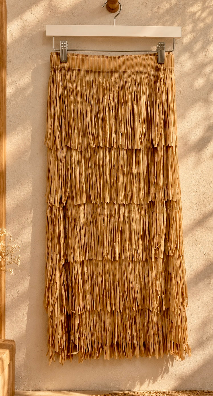 Fringes Latte Skirt