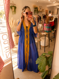 Royal blue coverup dress