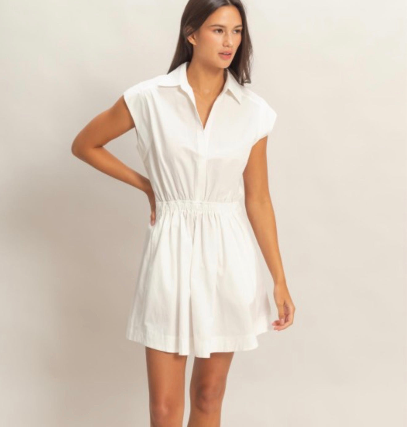 White babydoll dress