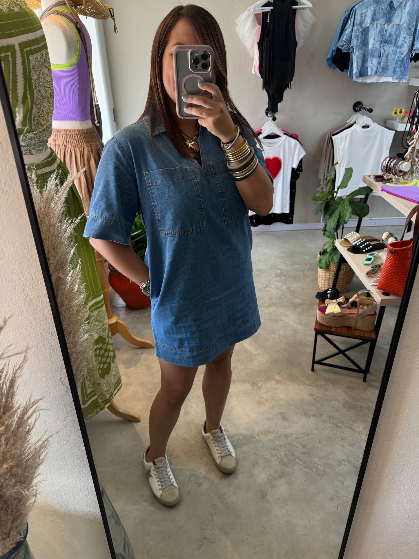 Denim Pocket Dress