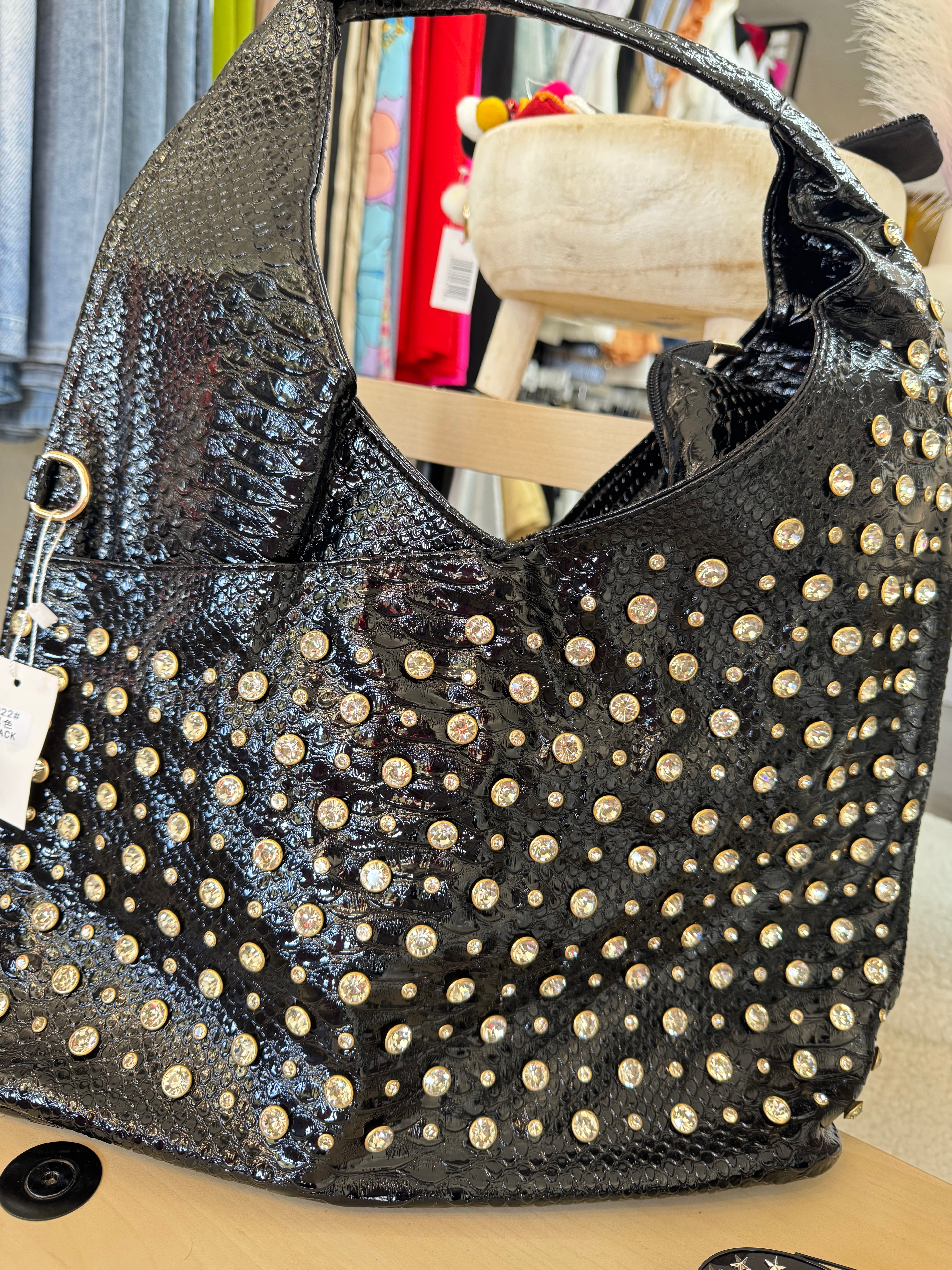 studs embellished bag