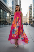 Italy print dress