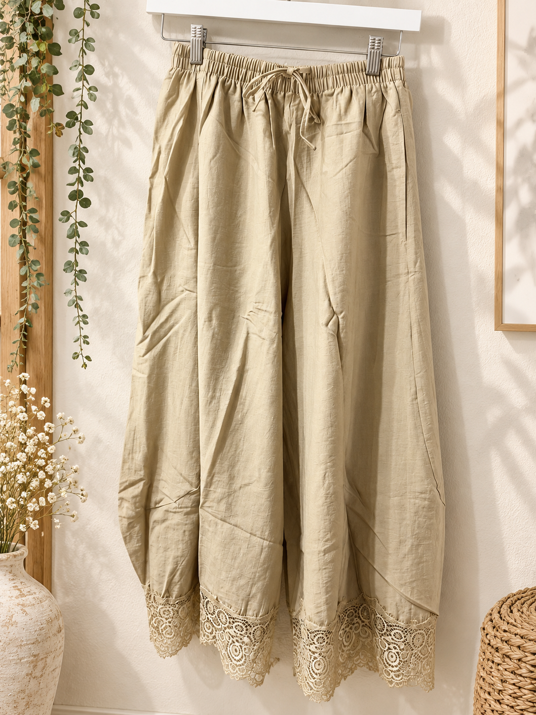 Cropped balloon pant