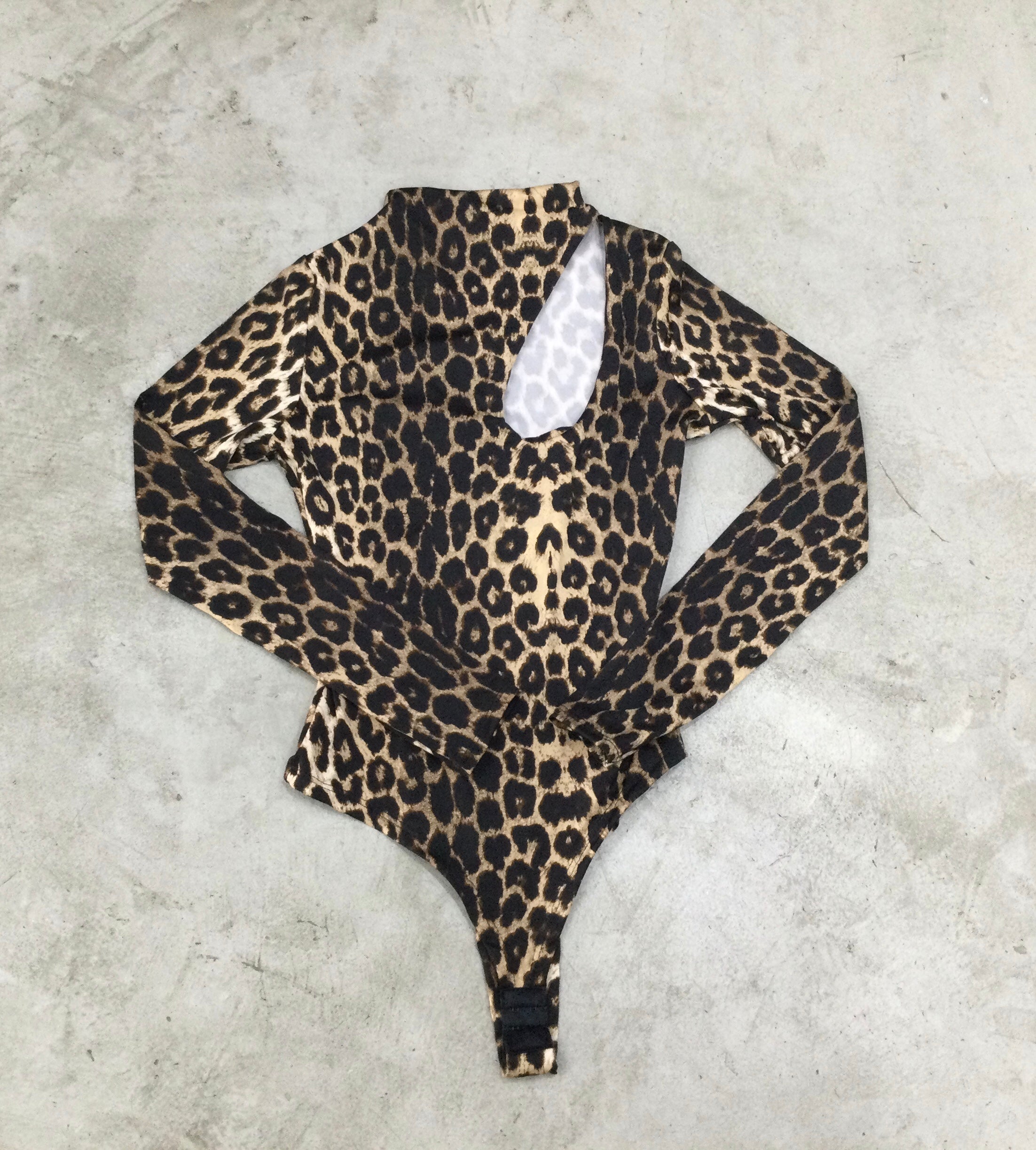 Long Sleeve Animal Print Bodysuit