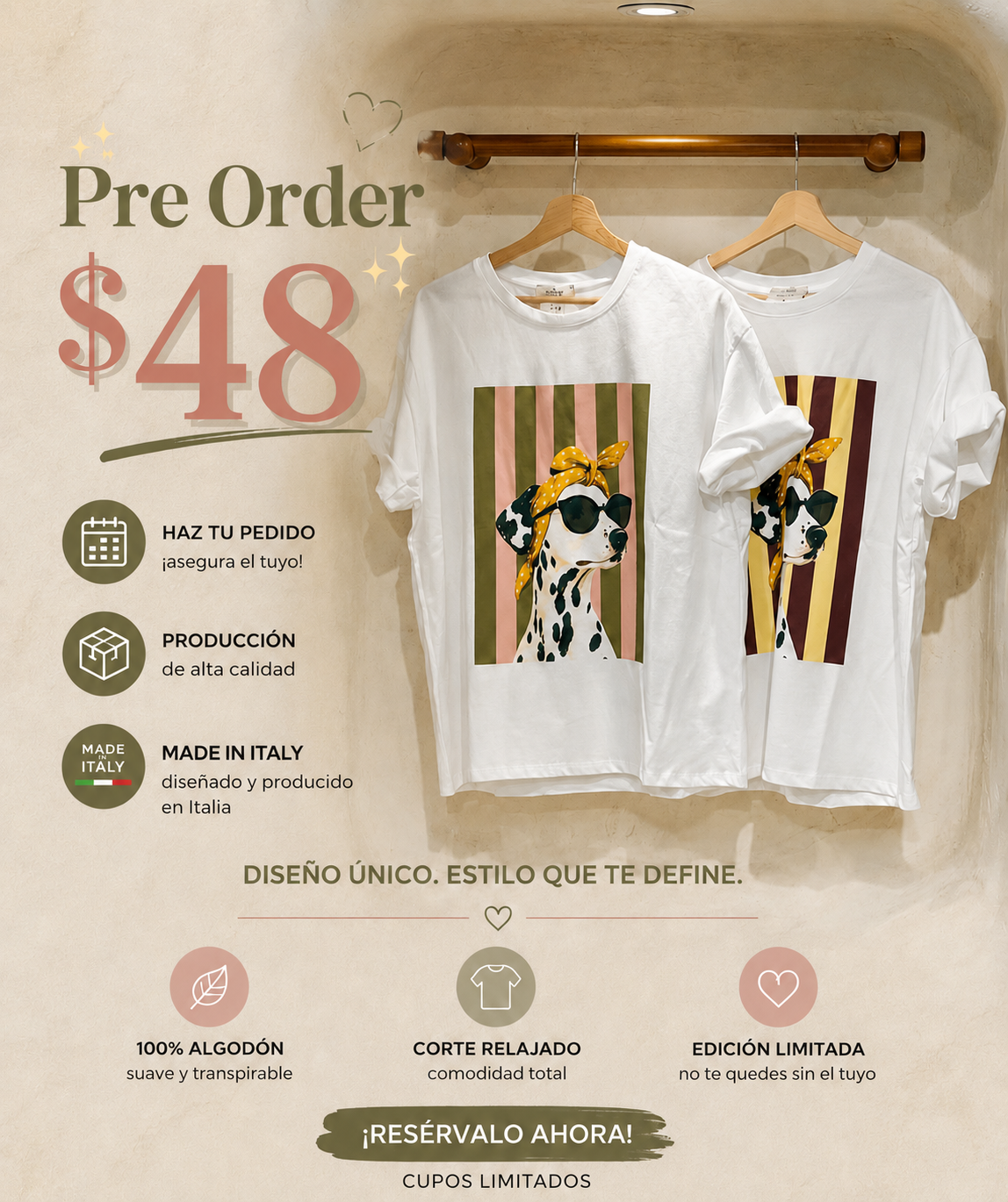 *Pre order* dálmata shirt
