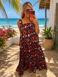 Maxi tropical dress