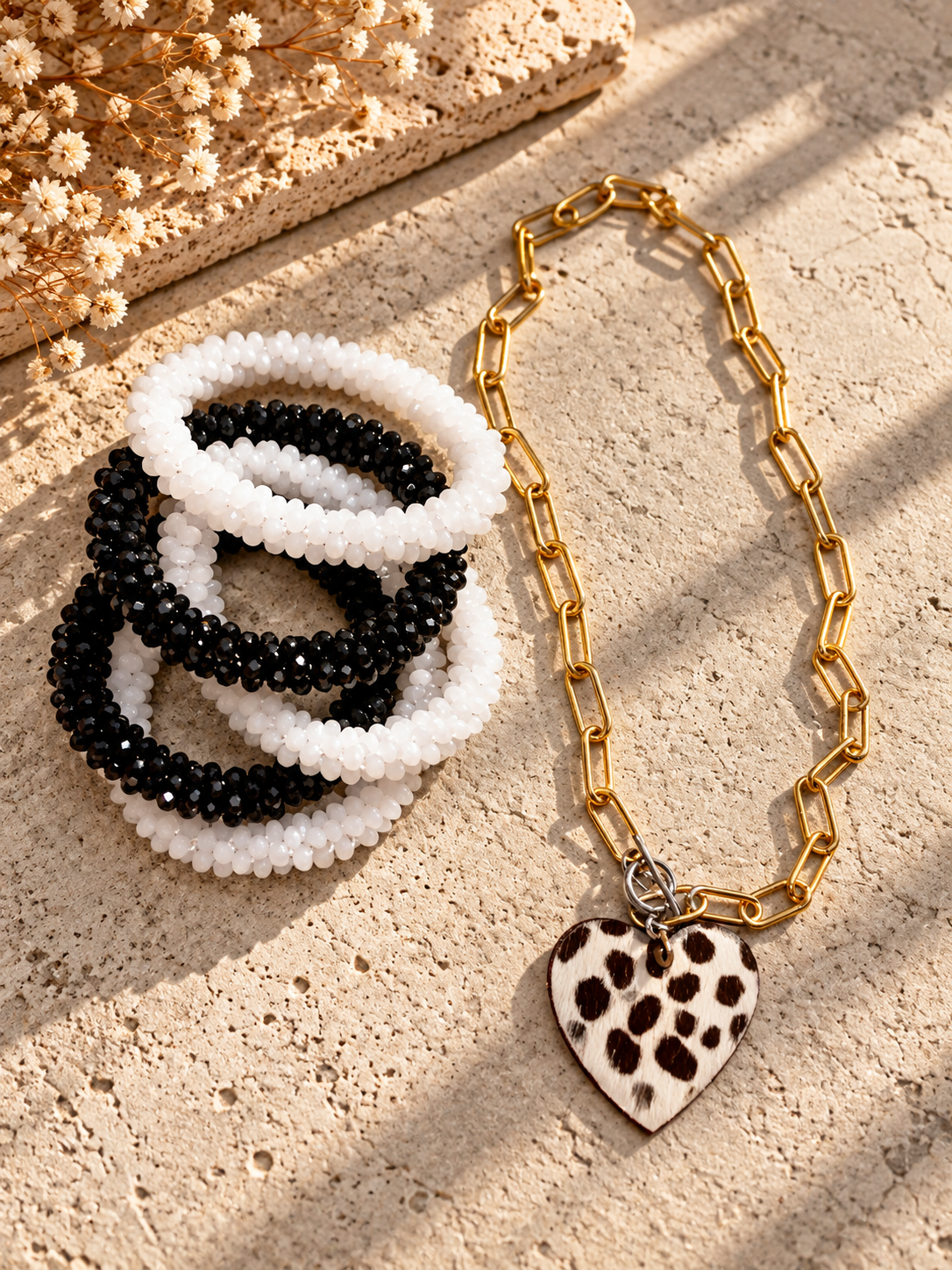 Animal print necklaces