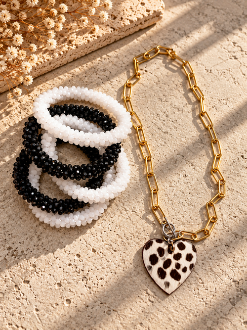 Animal print necklaces