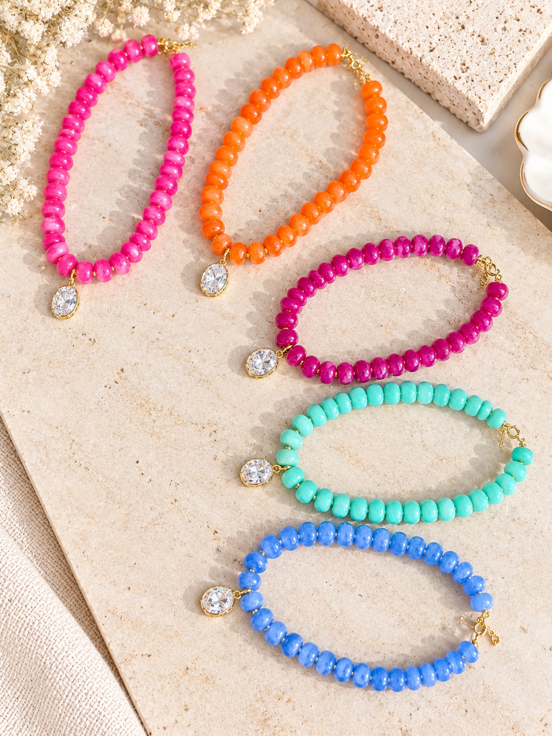 Colorful necklaces
