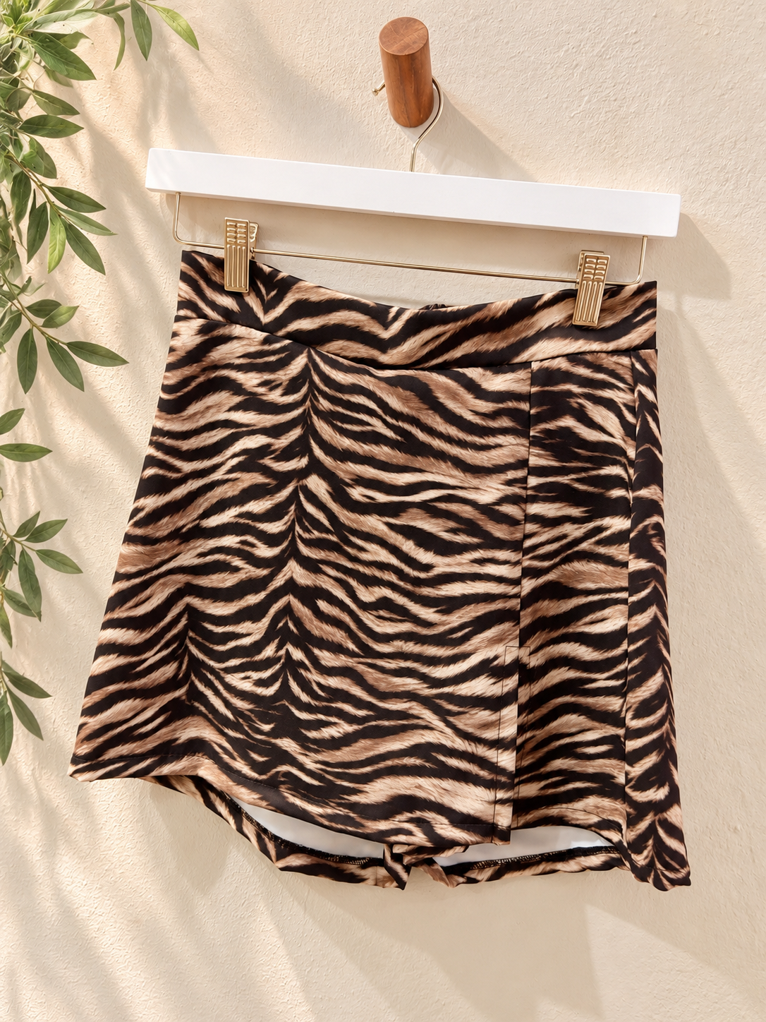 Animal print skort