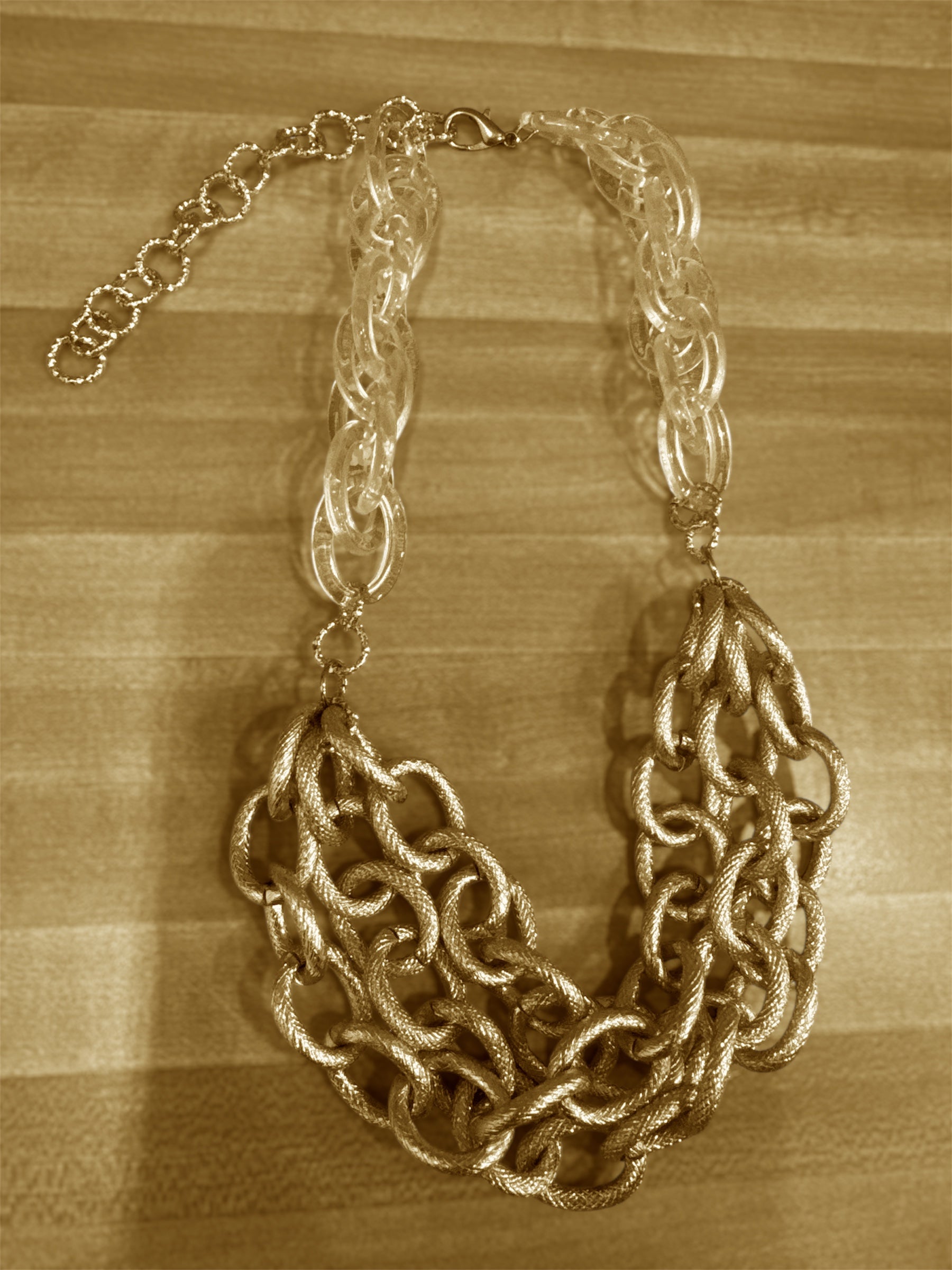 Multi gold chain necklace