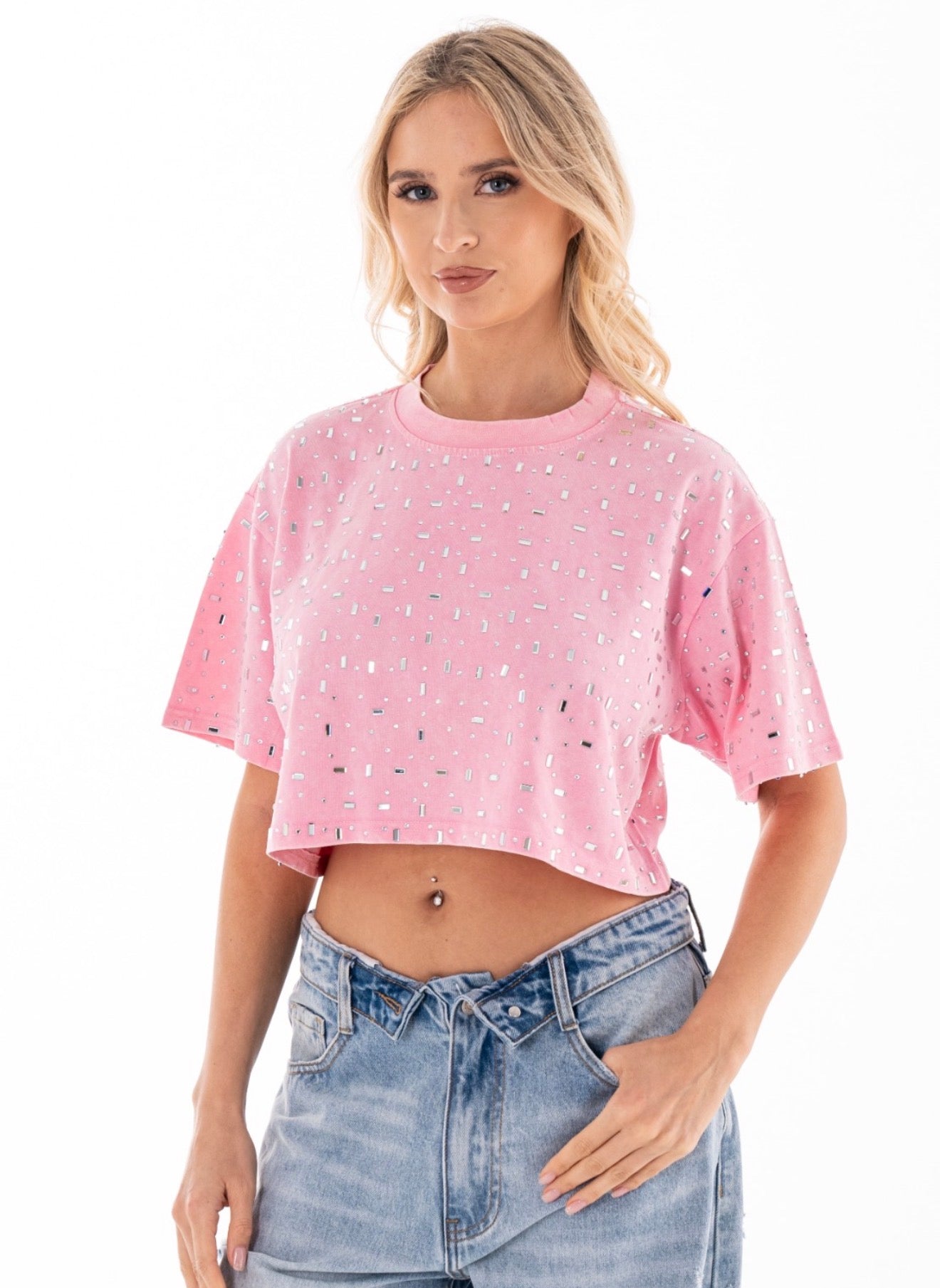 Embellished crop tshirts