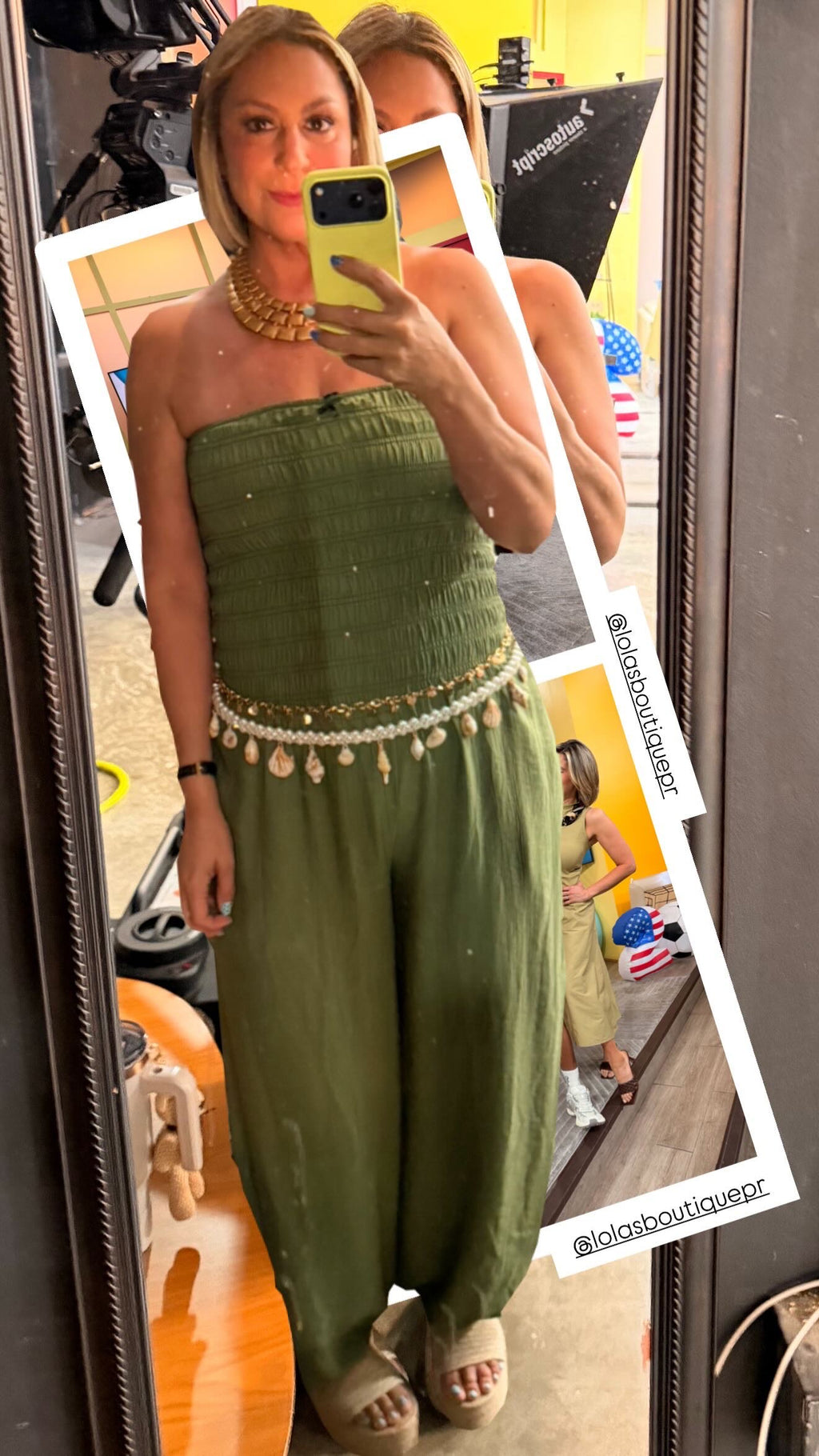 Smocked jumpsuit