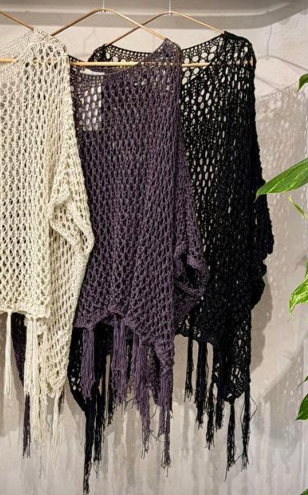 Crochet fringes top