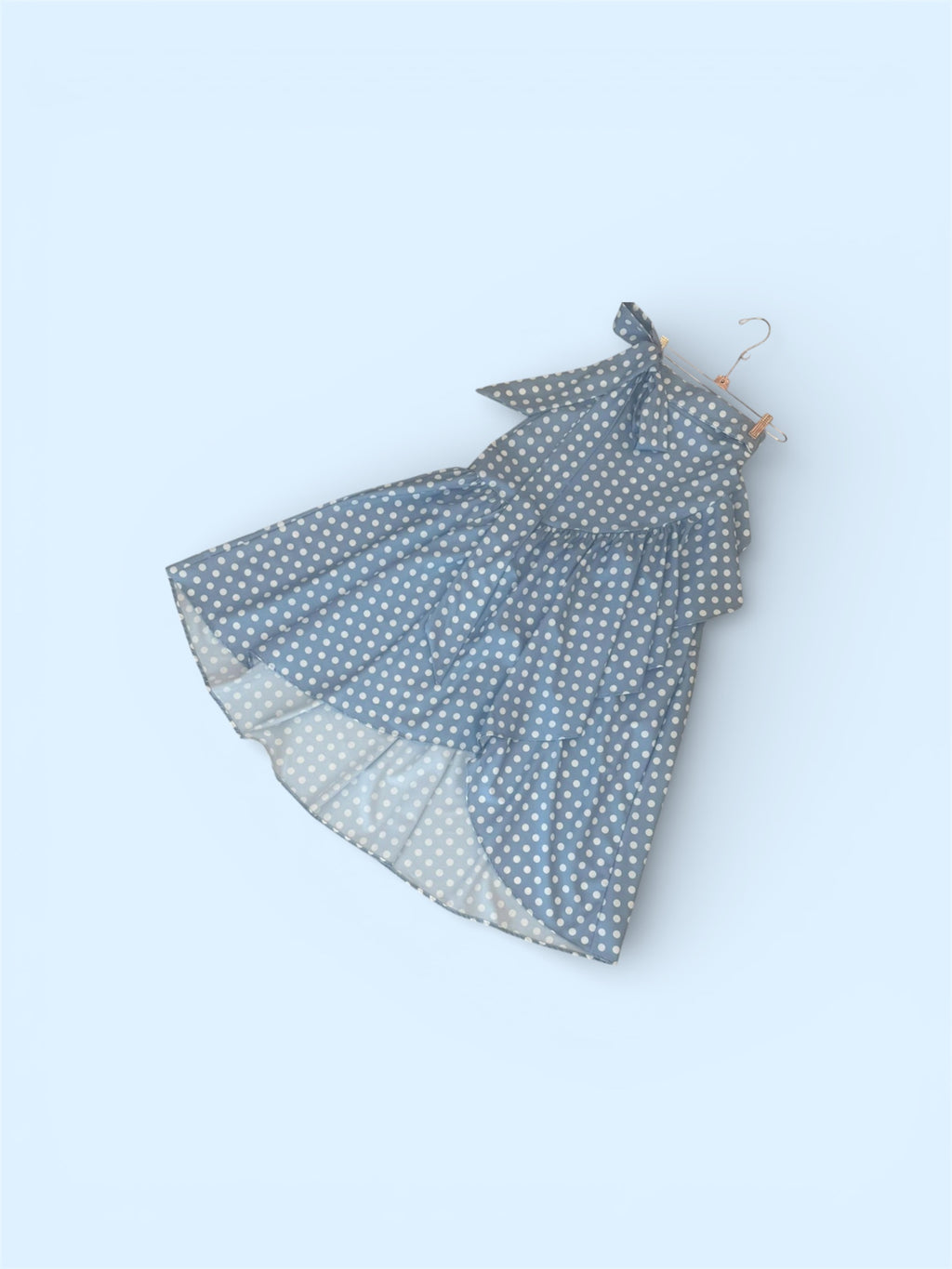 Polka dot wrap skirt