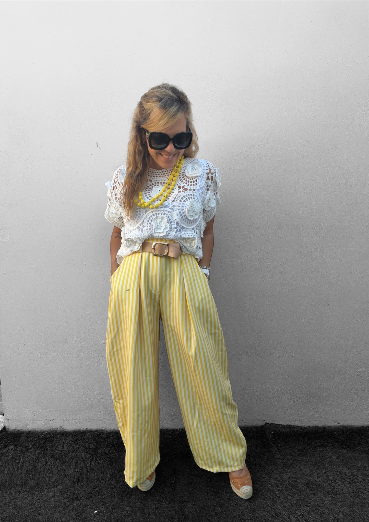Striped Barrel Pant