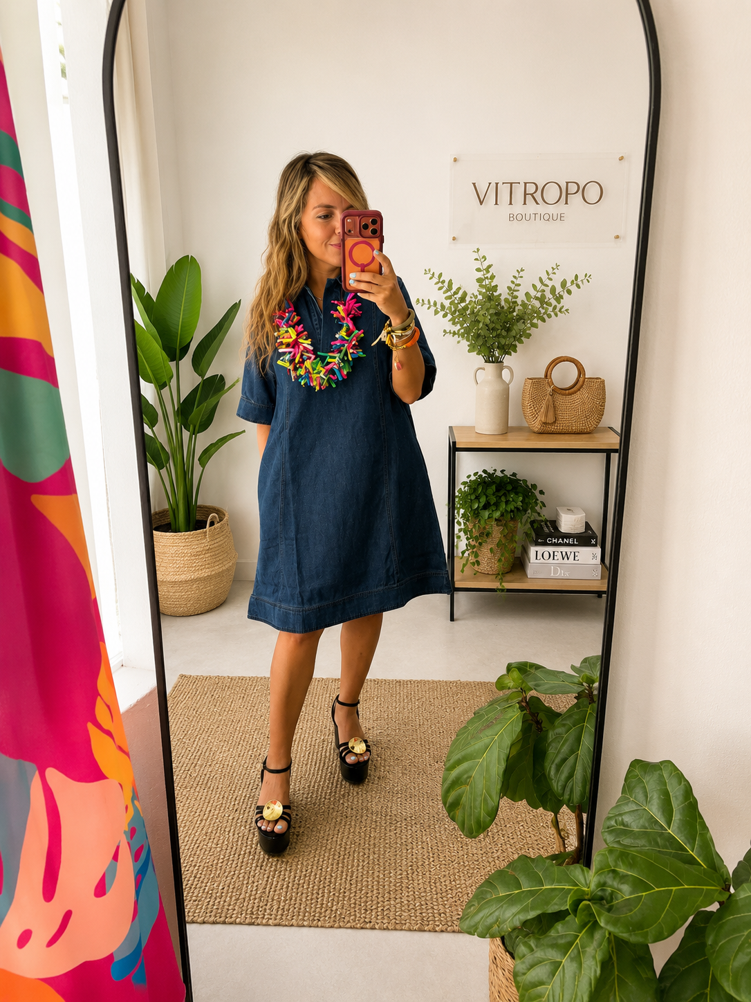 Lyocell denim dress