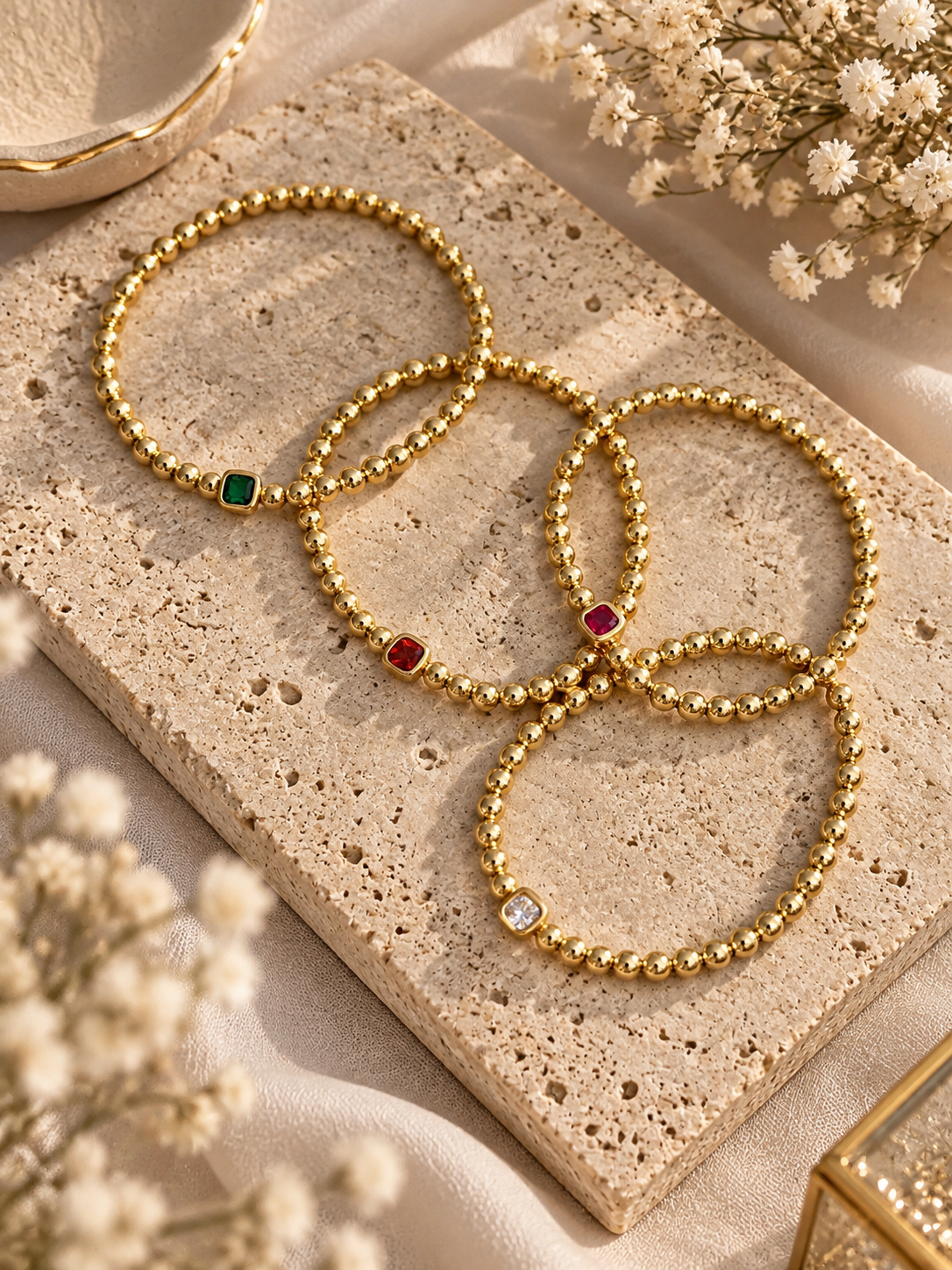 Elastic square bracelet