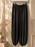 Black bubble pant