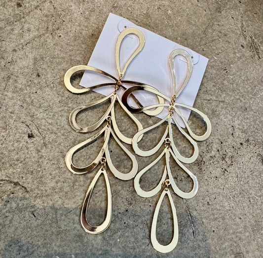 Aurora gold earrings
