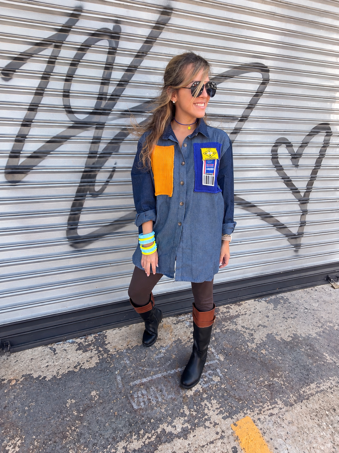 Denim Oversized top