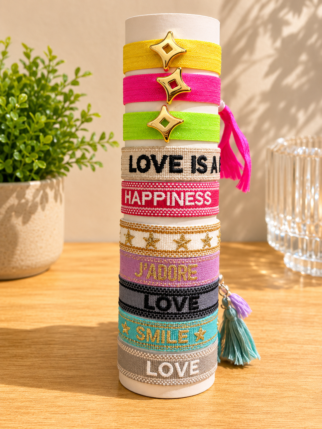 Beach stack bracelets