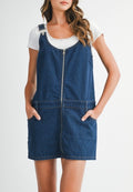 Denim overall dress