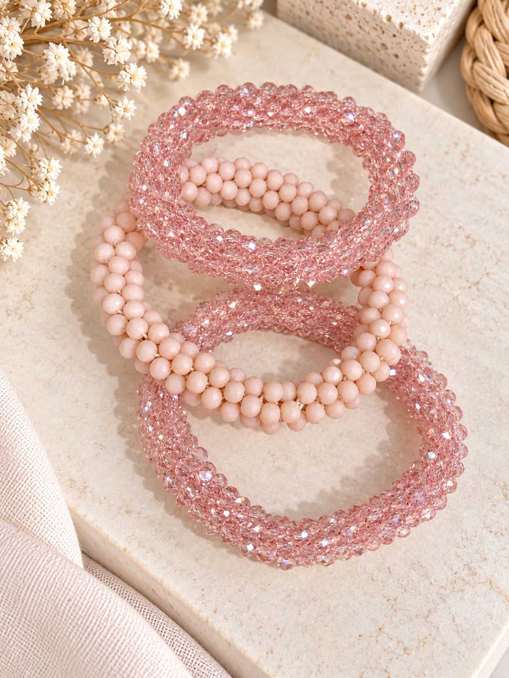 Elastic bracelet set