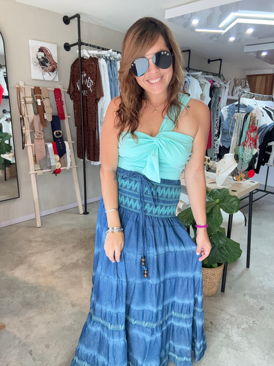 Italy tencel dress or skirt