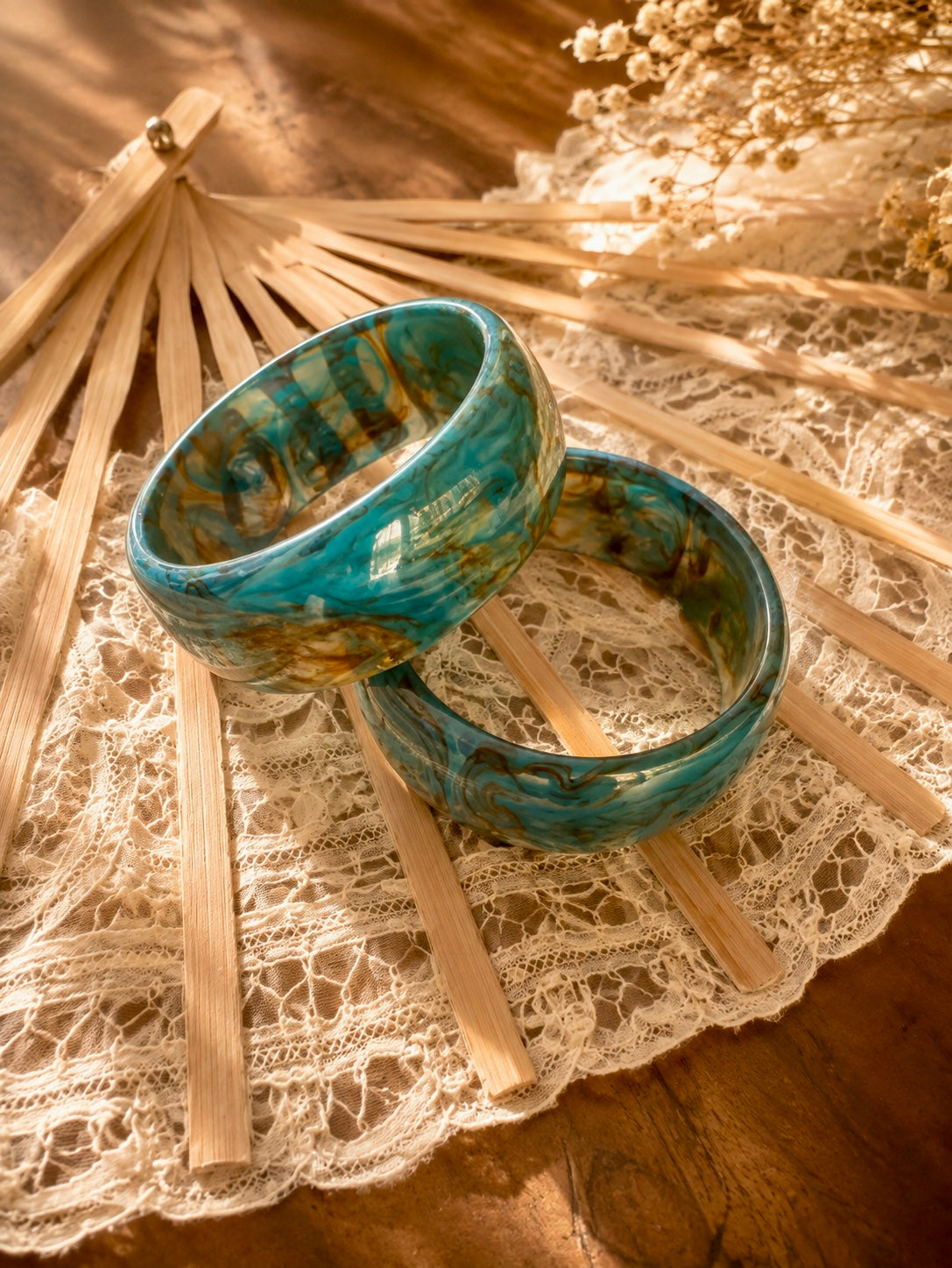 Chunky bangles en resina