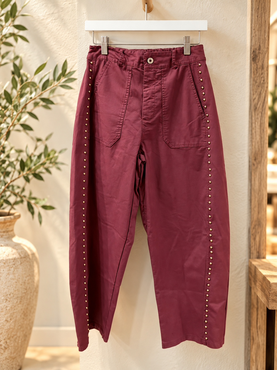 Burgundy barrel