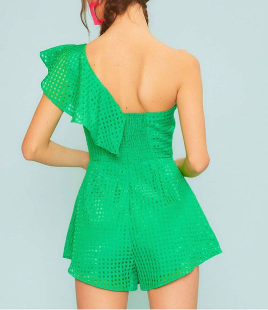 Kelly Green Romper